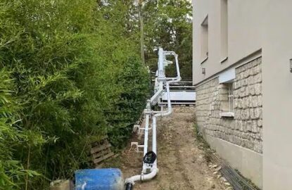 Réalisation d'une piscine et mur de soutènement par Terra BTF-2
