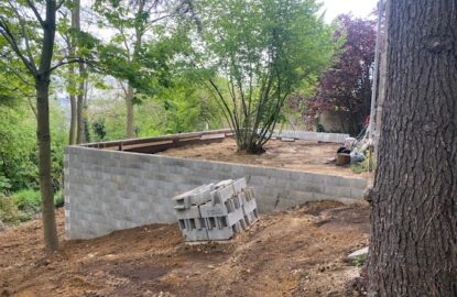 Réalisation d'un mur de soutènement-après 1-Terra BTF