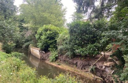 Réalisation d'un mur d'enrochement-avant-Terra BTF