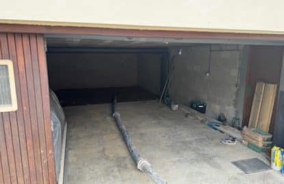 Dallage intérieur avec pompe béton pour un agrandissement de sous-sol