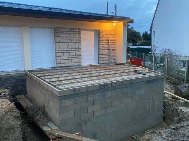 Maçonnerie : réalisation d'un agrandissement