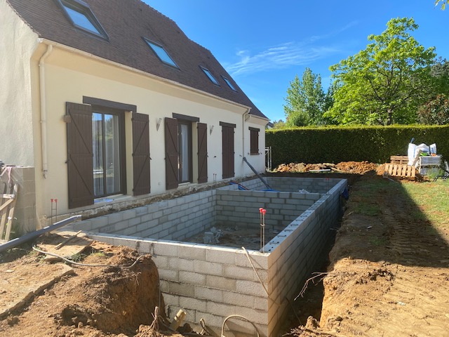 Travaux de maçonnerie sur une maison individuelle